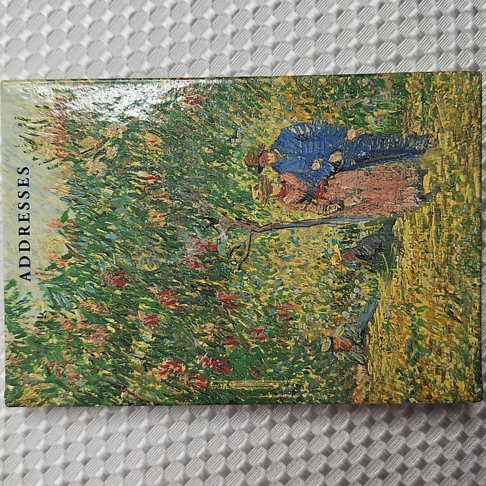 VAN GOGH MUSEUM ADDRESS BOOK-GARDEN WITH LOVERS/ COUPLE